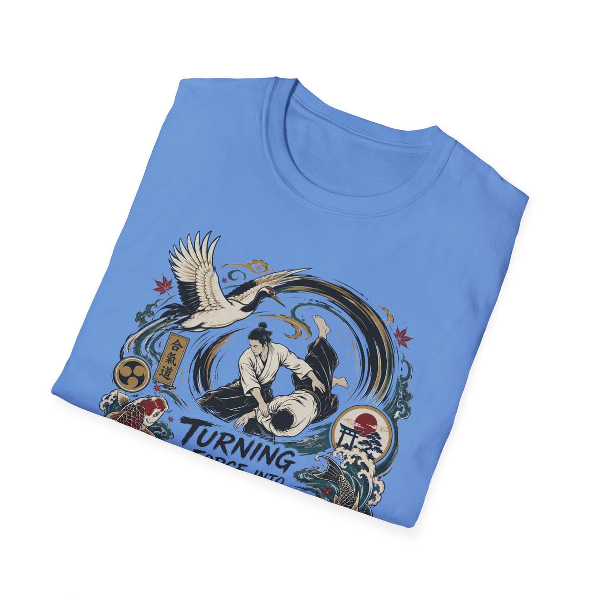 Freedom Motorcycle T-Shirt — "Turning Force Into Freedom" Vintage Biker Tee