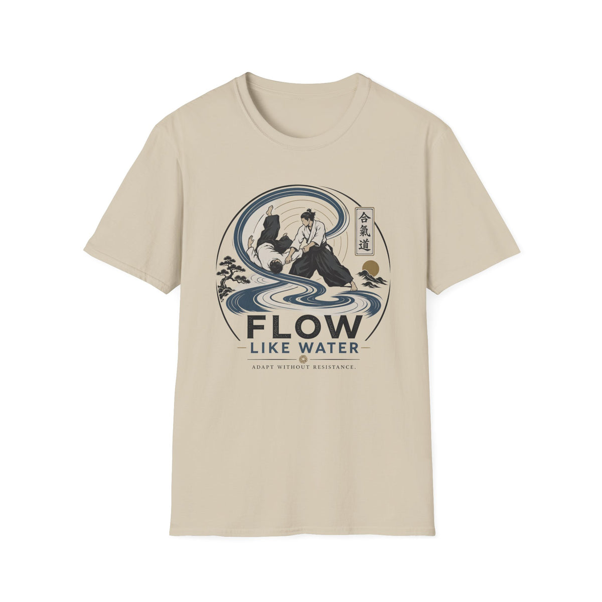 Flow Like Water T-Shirt — Martial Arts Zen Graphic Tee