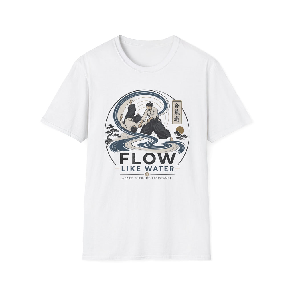 Flow Like Water T-Shirt — Martial Arts Zen Graphic Tee