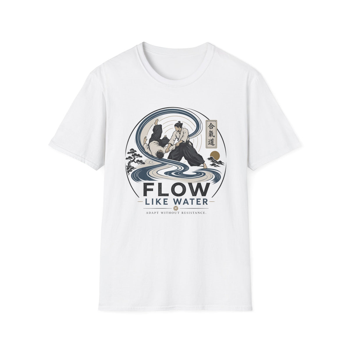 Flow Like Water T-Shirt — Martial Arts Zen Graphic Tee