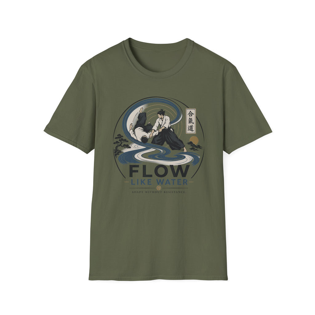 Flow Like Water T-Shirt — Martial Arts Zen Graphic Tee