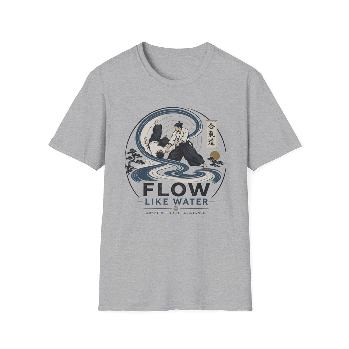 Flow Like Water T-Shirt — Martial Arts Zen Graphic Tee