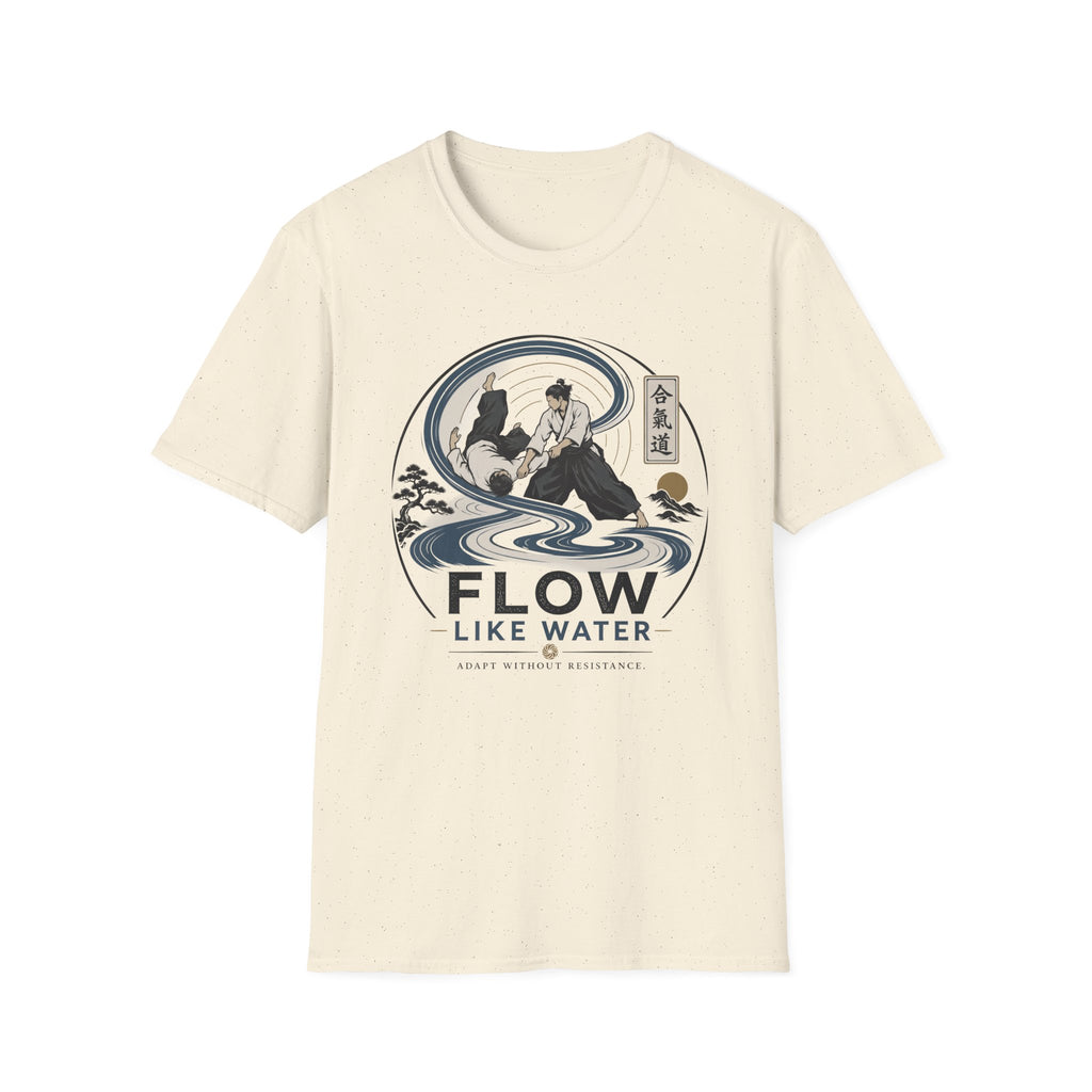 Flow Like Water T-Shirt — Martial Arts Zen Graphic Tee