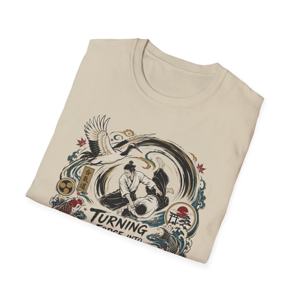 Freedom Motorcycle T-Shirt — "Turning Force Into Freedom" Vintage Biker Tee