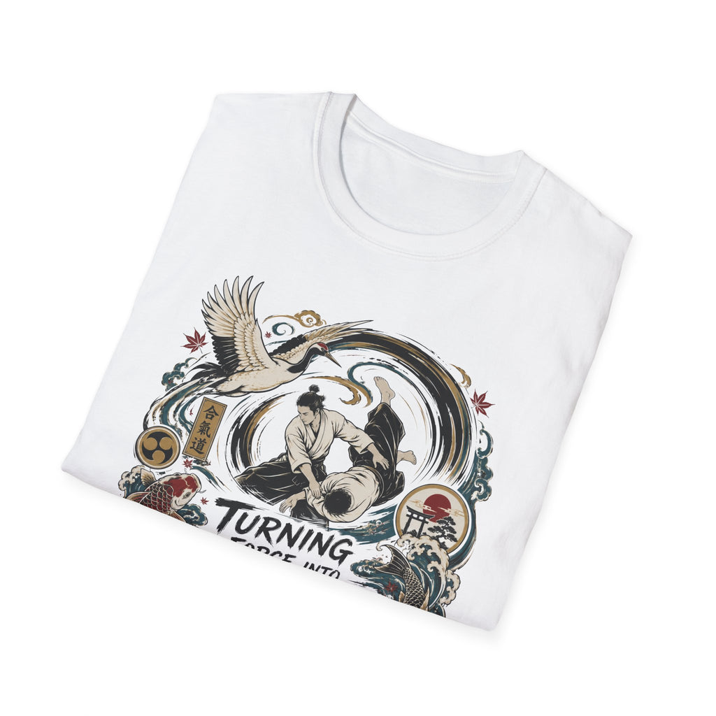 Freedom Motorcycle T-Shirt — "Turning Force Into Freedom" Vintage Biker Tee