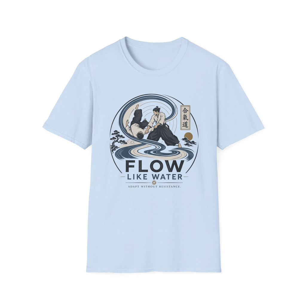 Flow Like Water T-Shirt — Martial Arts Zen Graphic Tee