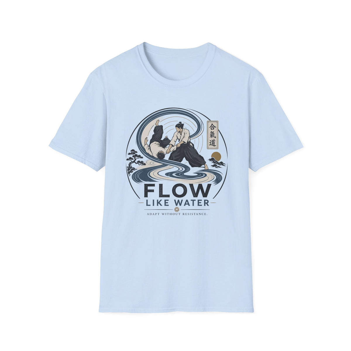 Flow Like Water T-Shirt — Martial Arts Zen Graphic Tee