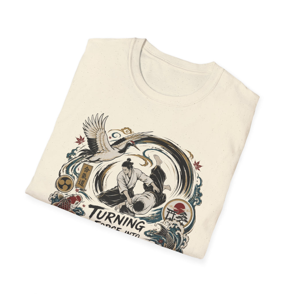 Freedom Motorcycle T-Shirt — "Turning Force Into Freedom" Vintage Biker Tee