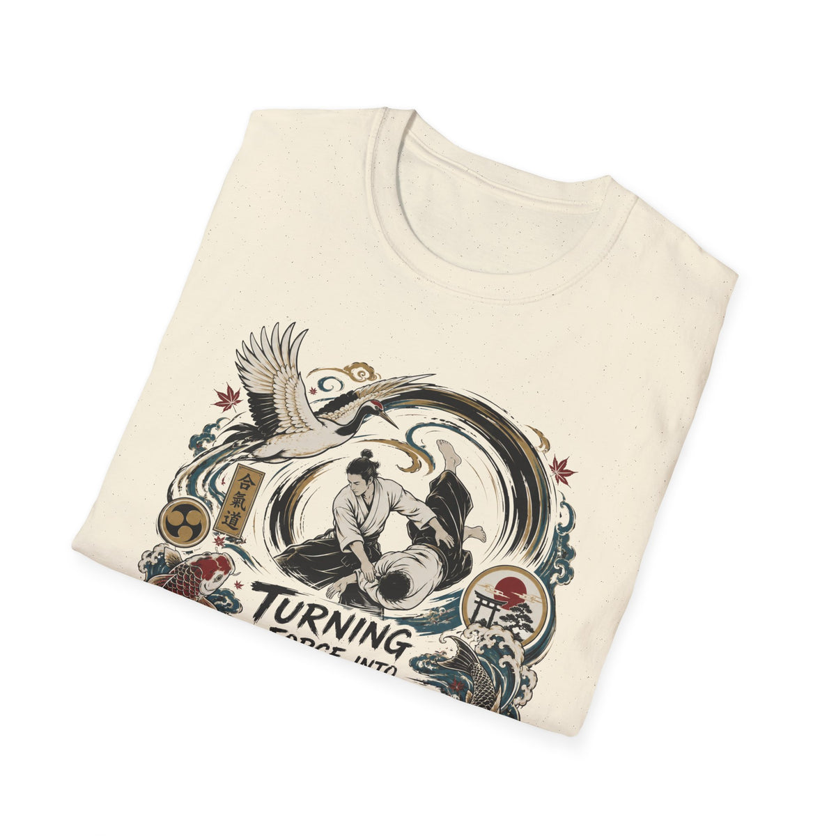 Freedom Motorcycle T-Shirt — "Turning Force Into Freedom" Vintage Biker Tee